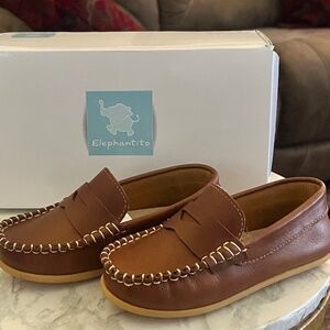 Toddler Alex Driver Natural Tan loafer size 8